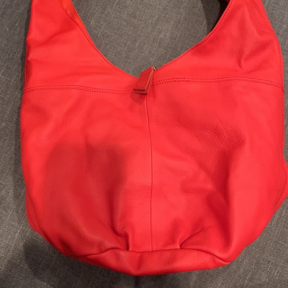 Liebeskind red leather hobo/bucket bag - Picture 4 of 9